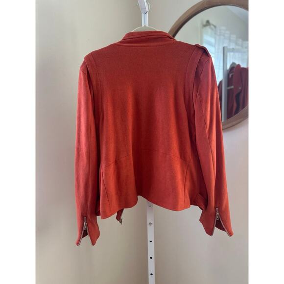 Market & Spruce Kendari Faux Suede Jacket Burnt Orange XL Stitch Fix - Picture 2 of 9